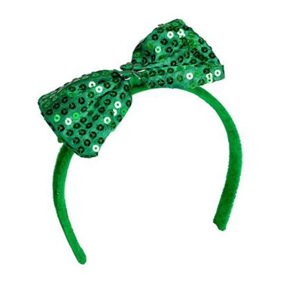 Accessories - Green Bow Headband Saint Patrick's Day